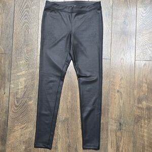 Express Black Polyester-Spandex Blend Leggings